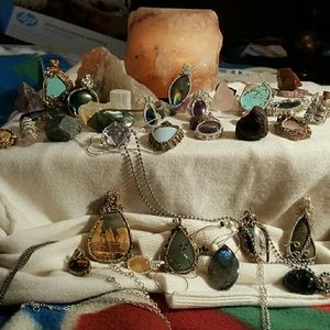 Healing Stones and Crystals, Hand Weaved By Me